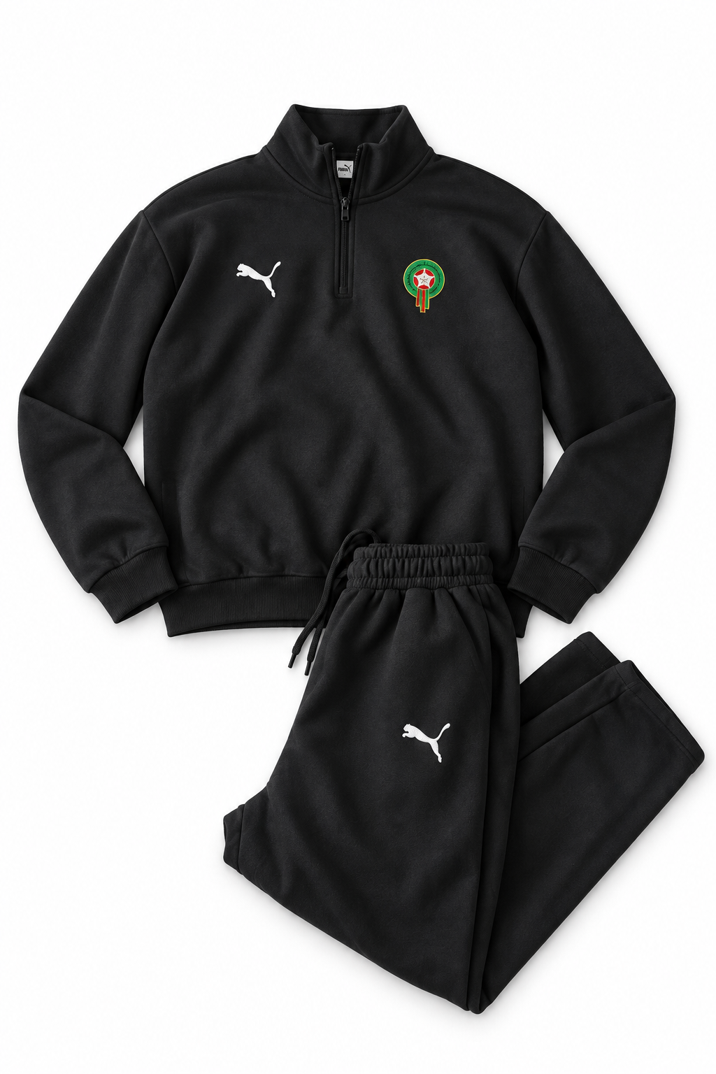 Black Puma Morocco Quarter-Zip Sweatshirt