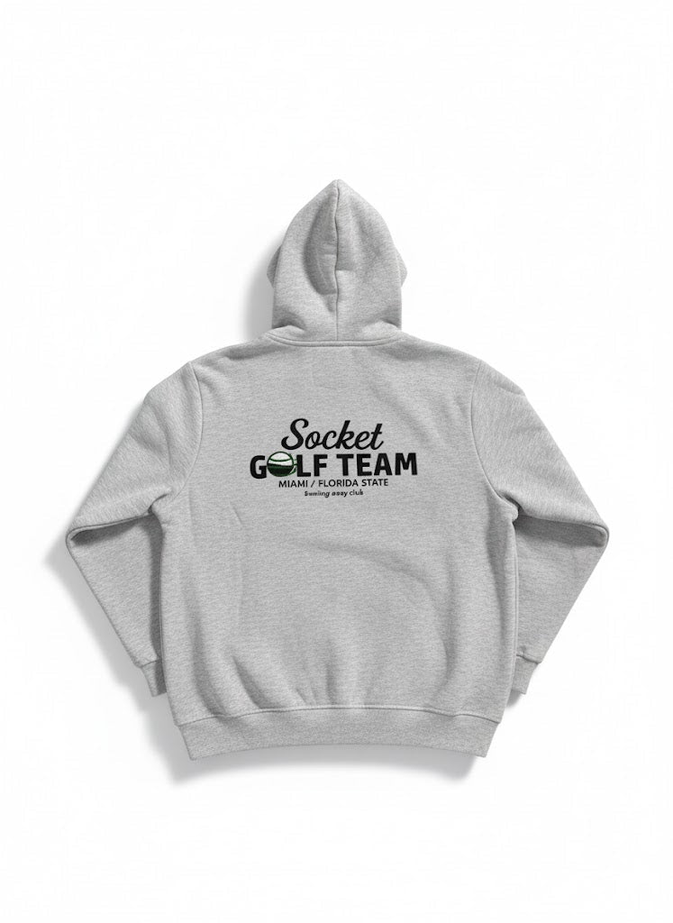 STWD Good For Slice" Golf Graphic Hoodie – Heather Grey - Darkdxb