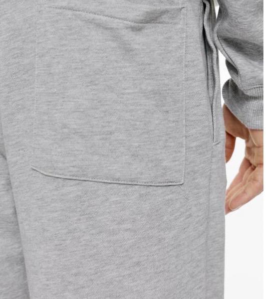 STWD Heather Grey Wide-Leg Joggers with Side Slits - Darkdxb