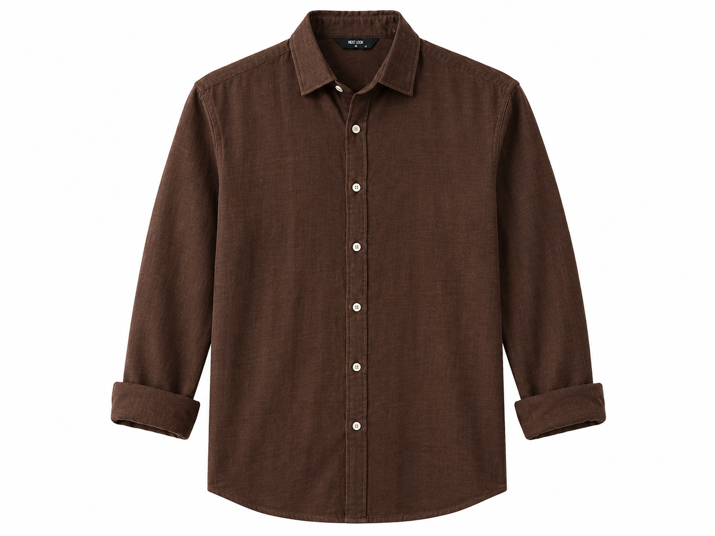 RMZ Classic Brown Casual Shirt – Smart Casual Button-Up