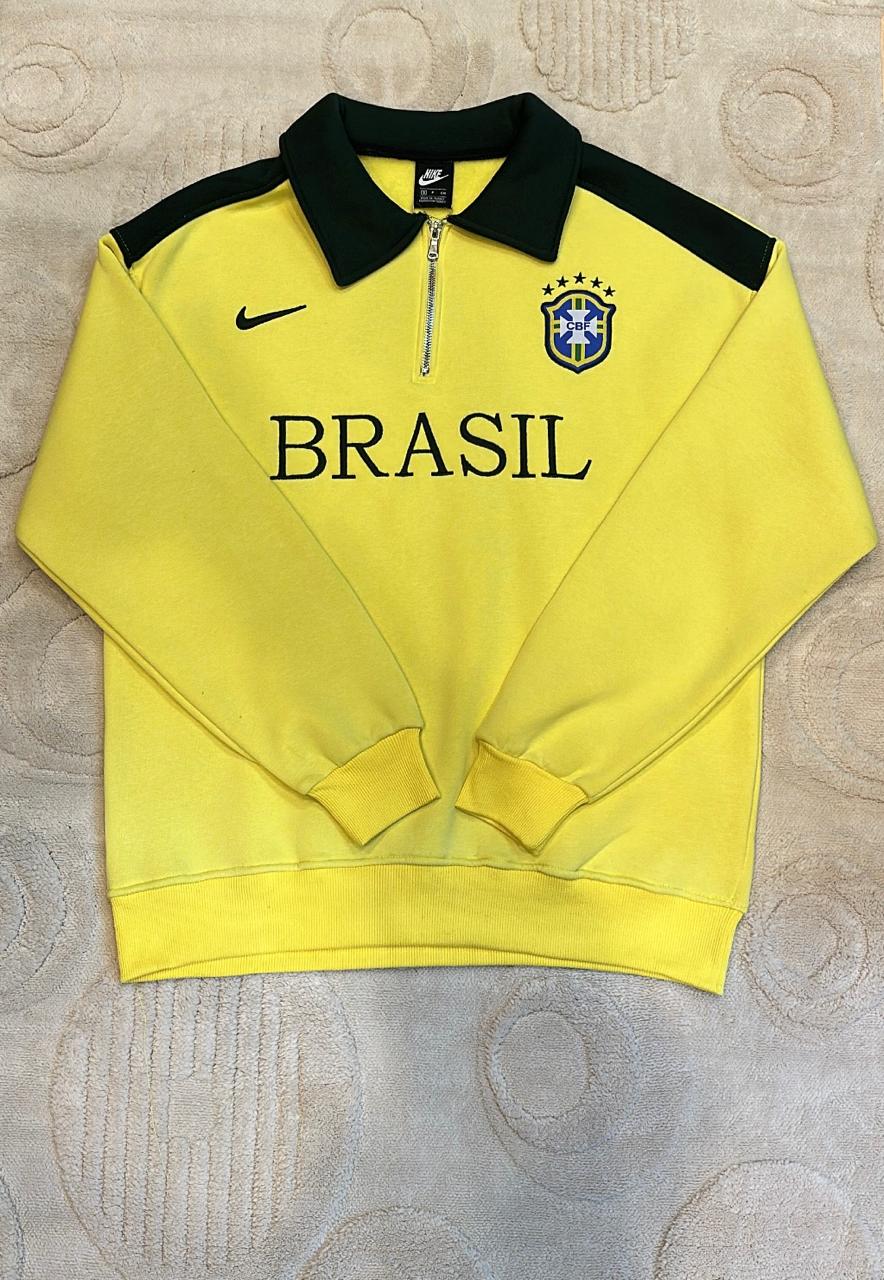 Brasil Vintage Nike Brasil Quarter-Zip Pullover Sweatshirt