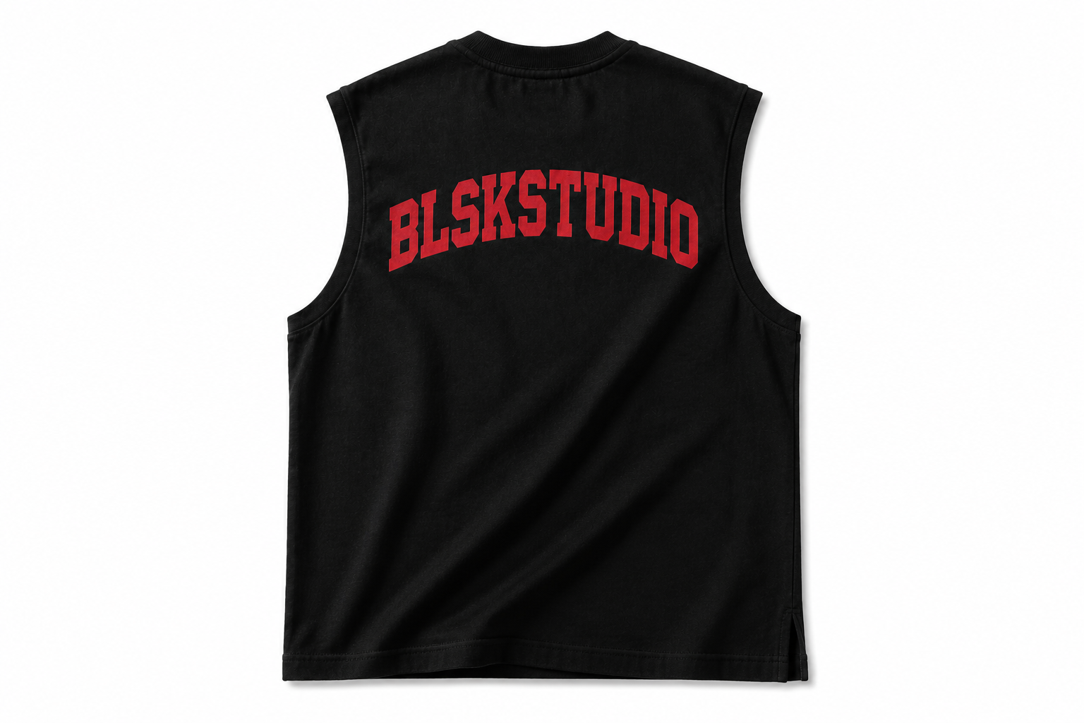Black BLSKSTUDIO Sleeveless Muscle Tee