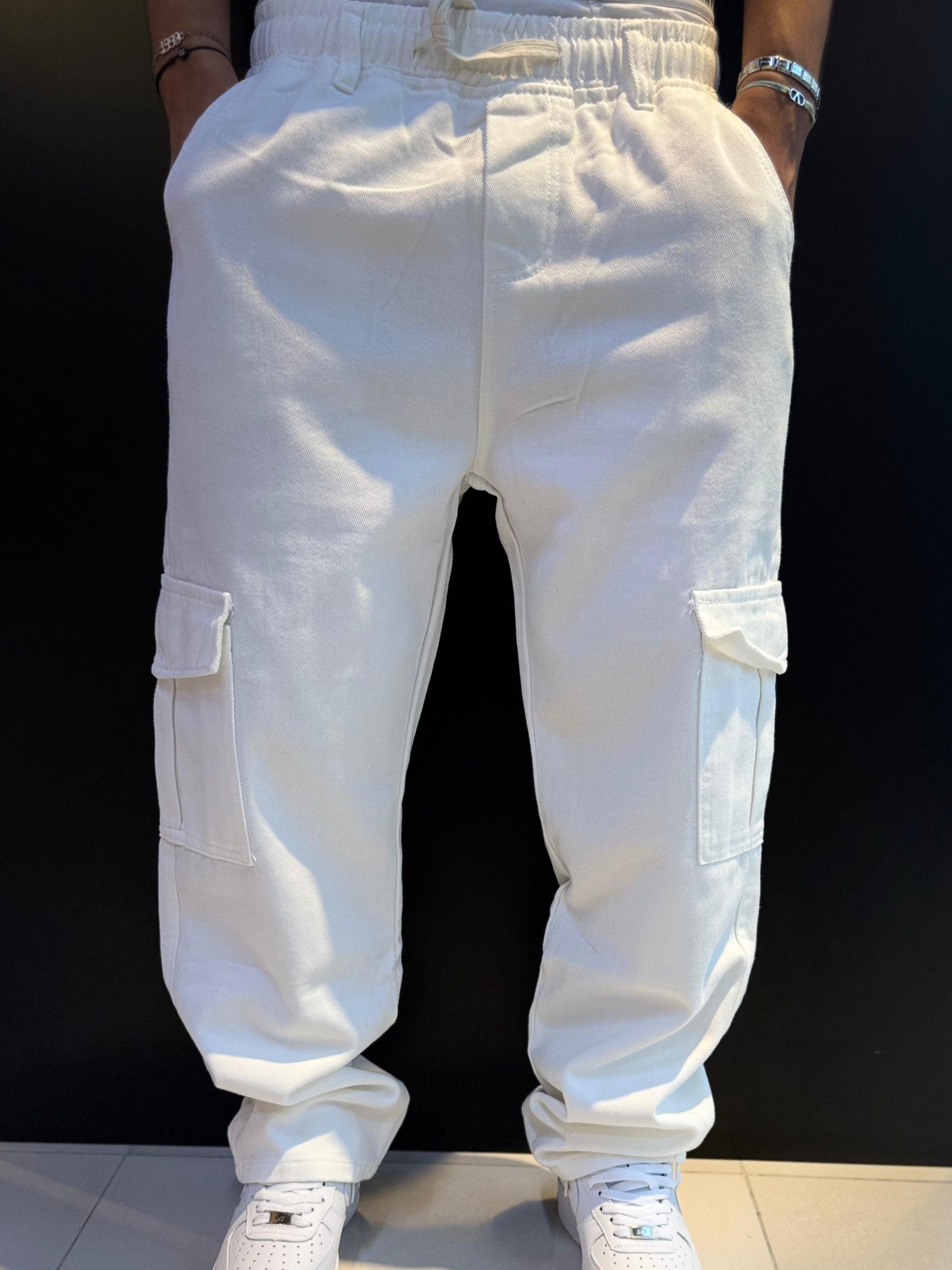 White Cargo Pants Outfit