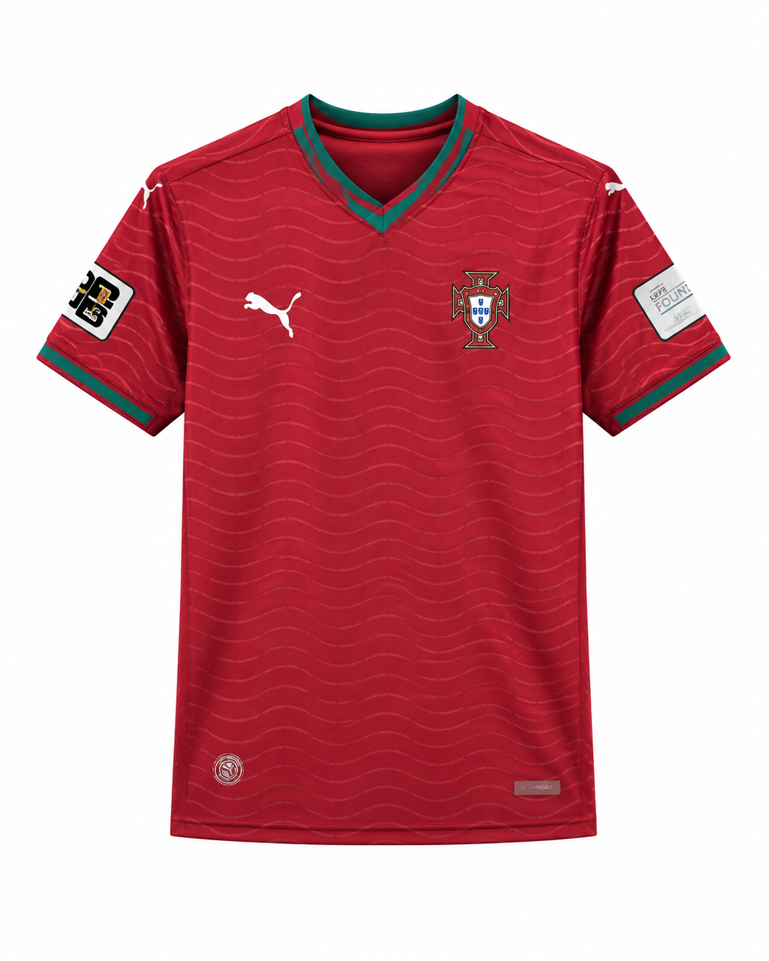 Portugal Home Football Jersey 2026 – Red National Team Shirt (Back View)