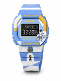 Argentina Edition Digital Sports Watch – Blue & White FIFA Inspired Design