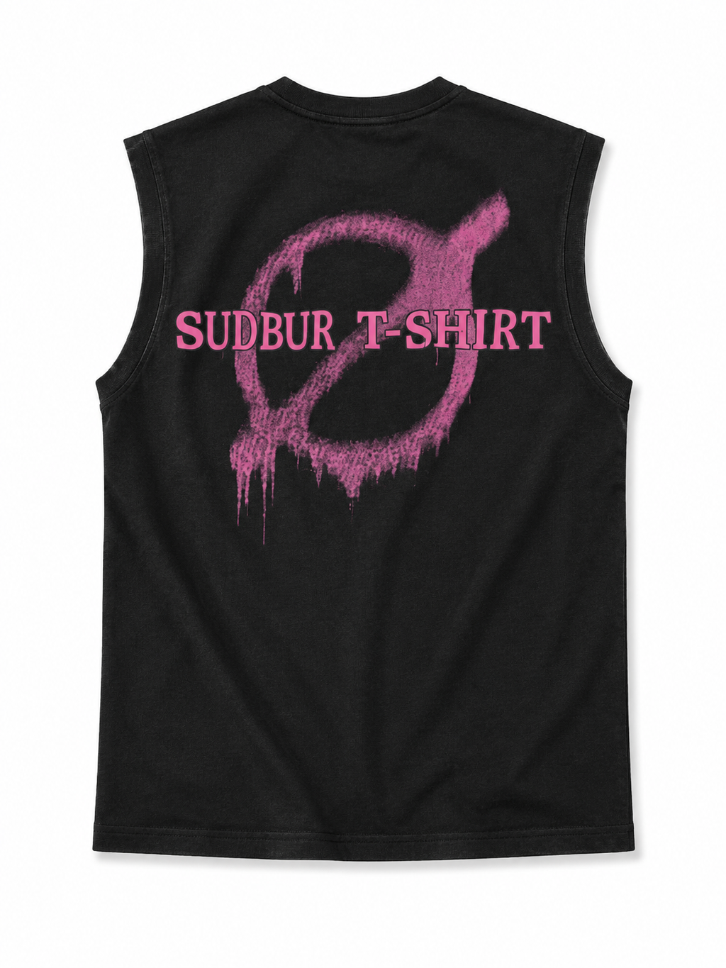 Men's Black Graphic Sleeveless Tank Top – Back Print Streetwear Muscle Tee