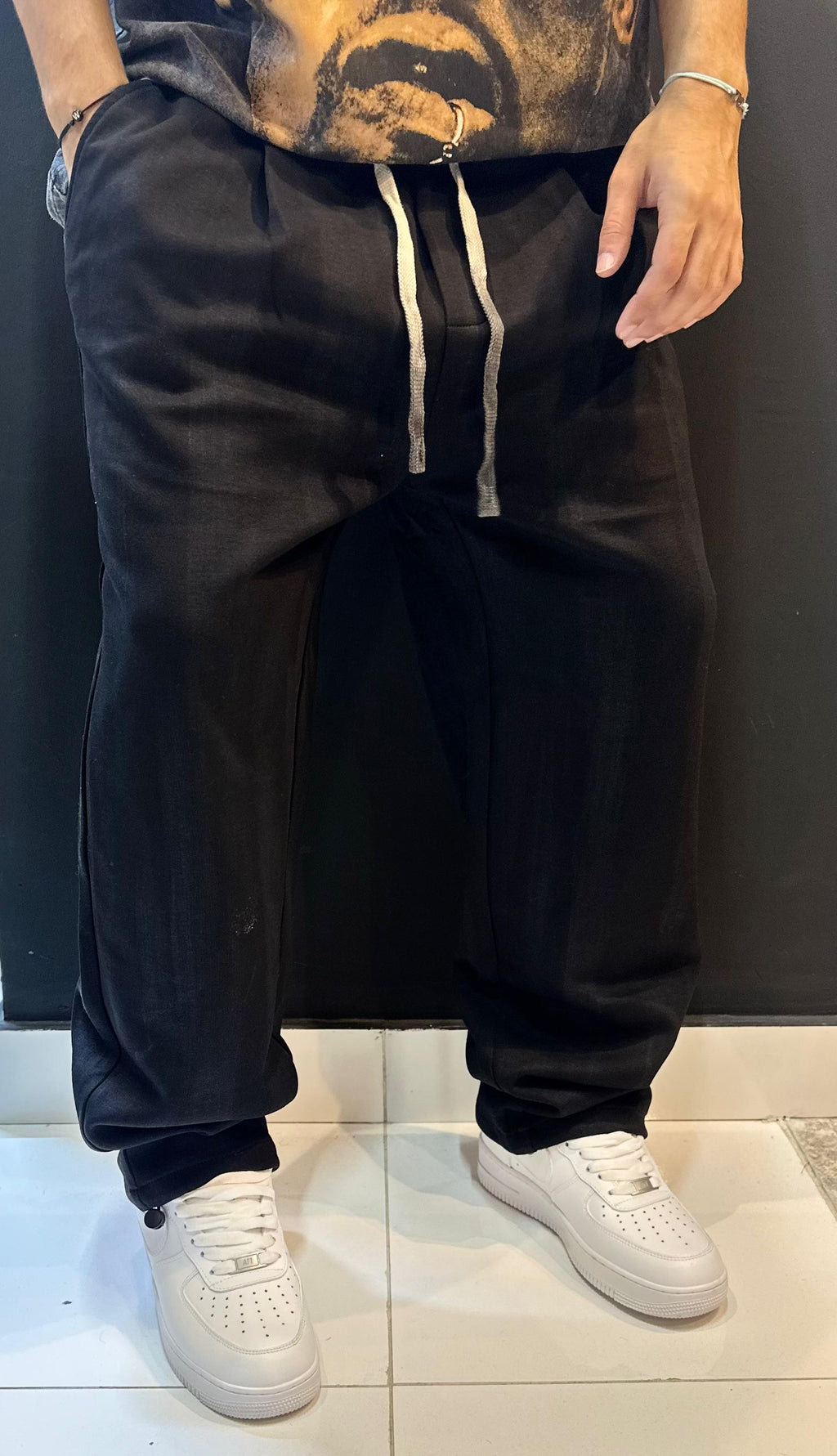 Black Baggy Sweatpants