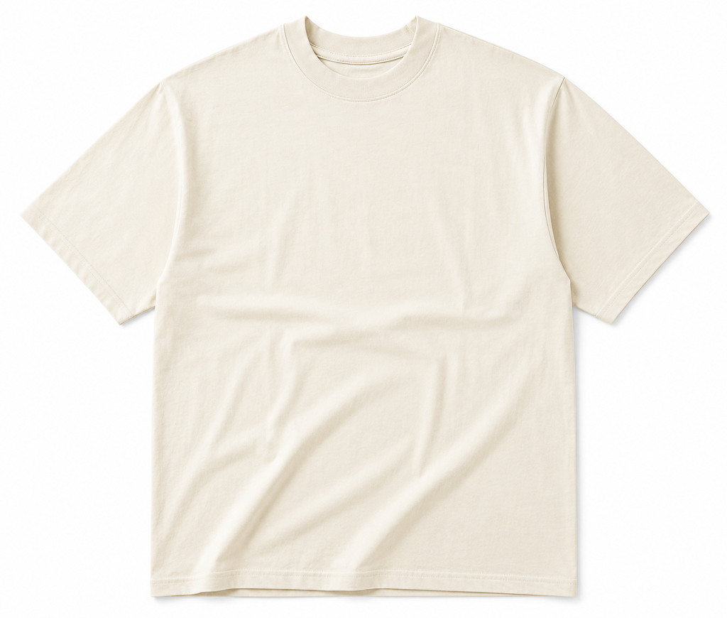 RMG Minimalist Oversized Off-White T-Shirt
