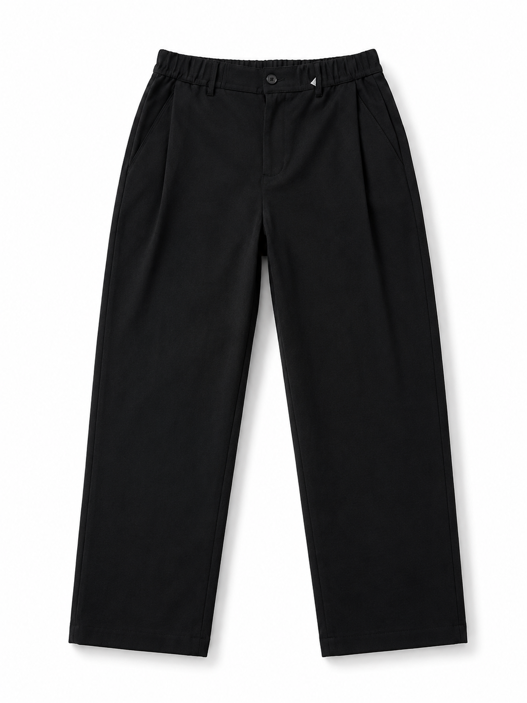 Black Relaxed Casual Trousers
