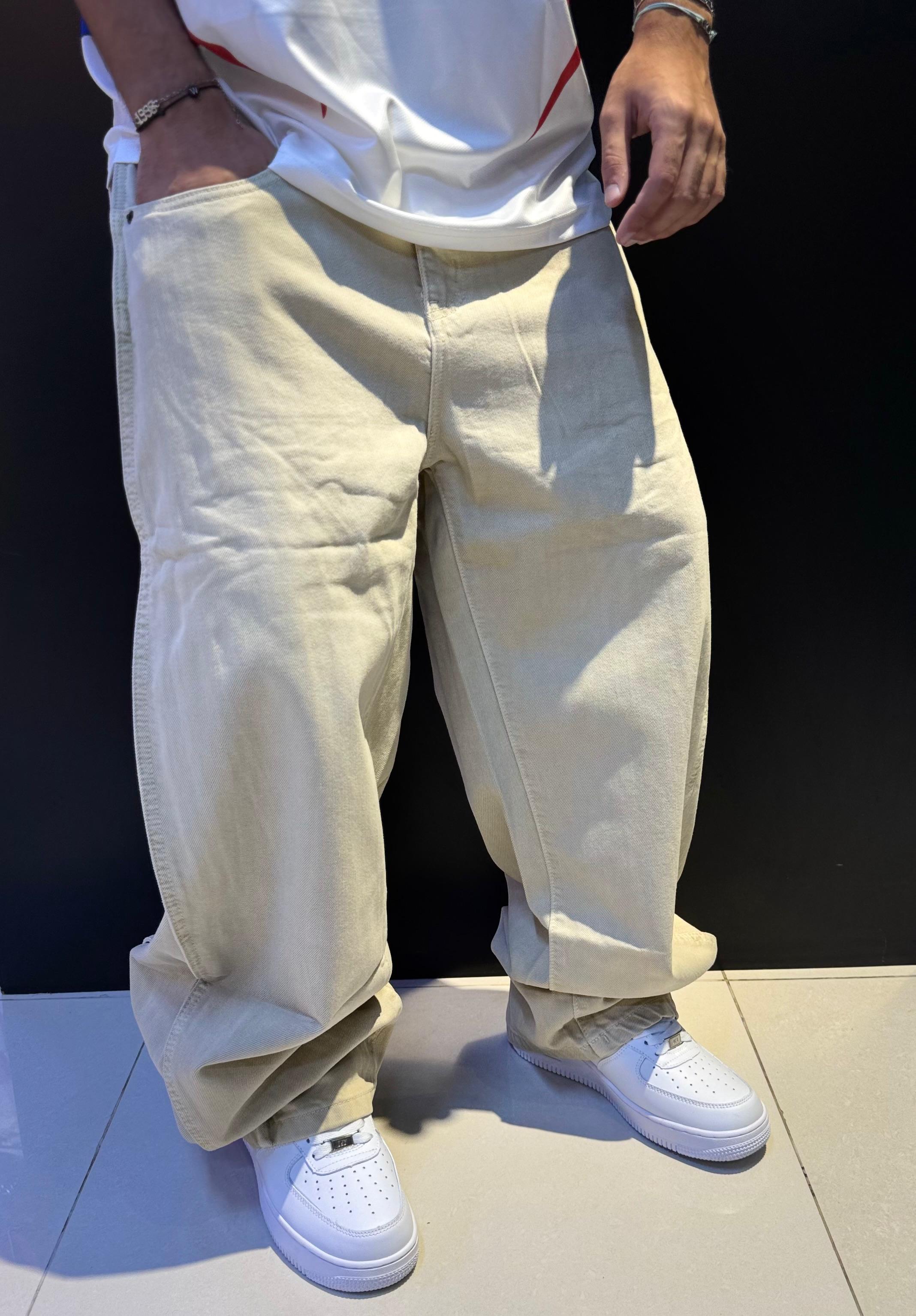 Baggy Beige Cargo Pants