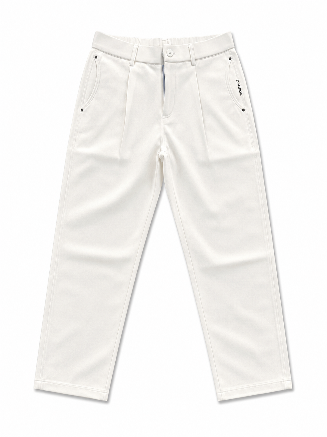 Premium White Straight Fit Denim Pants – Modern Minimalist Everyday Jeans