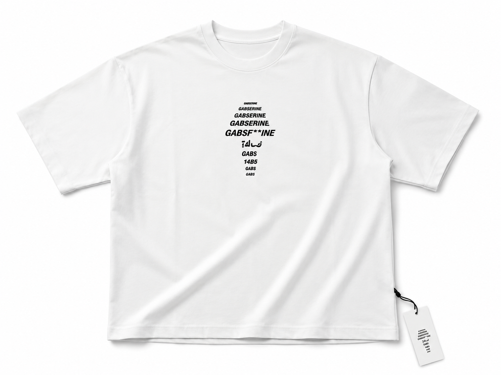 Men's White Oversized Graphic T-Shirt – Typography Back Print Streetwear Tee