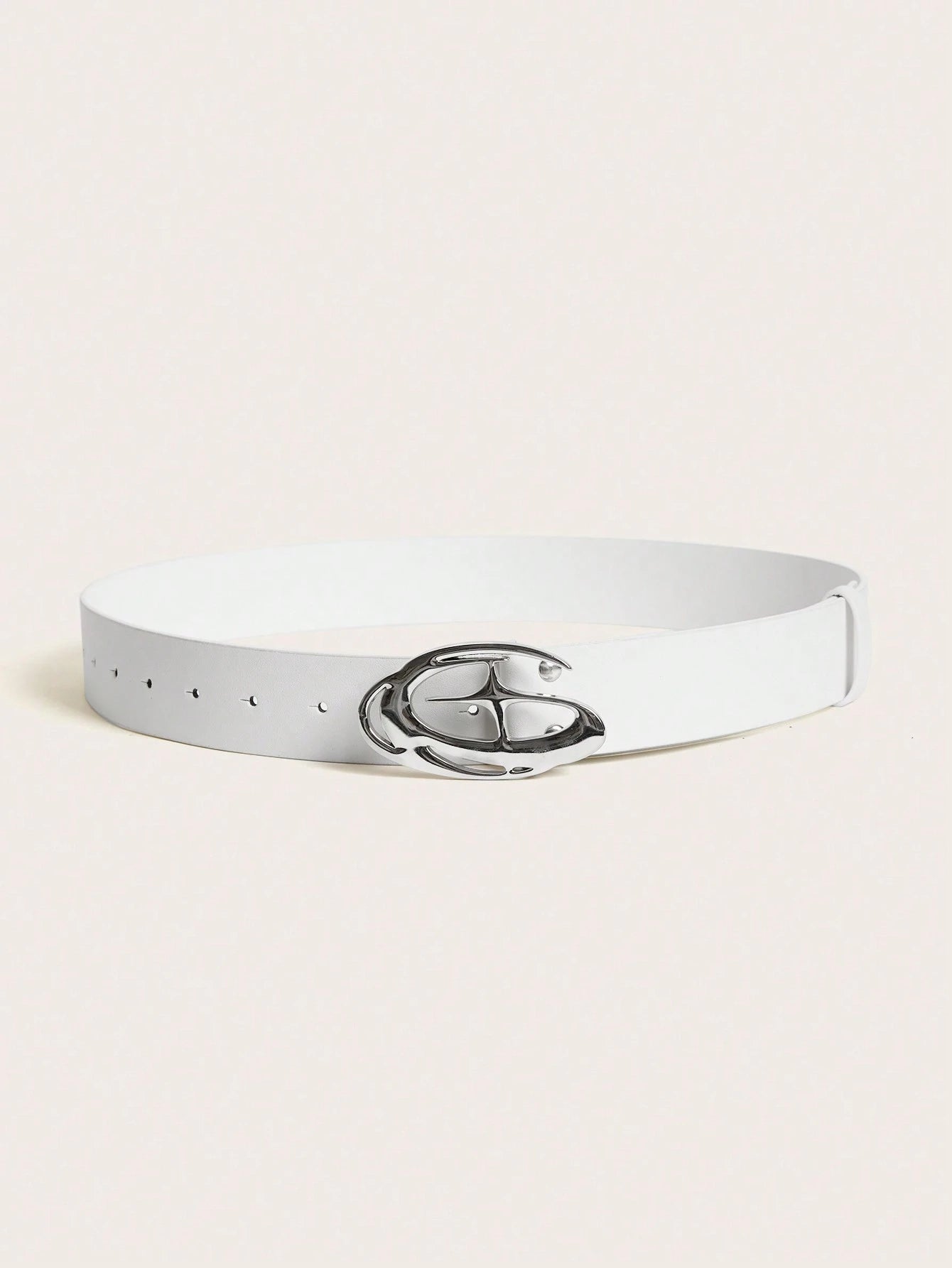 Vintage Ins Style 3d Star Decorated Belt With Buckle