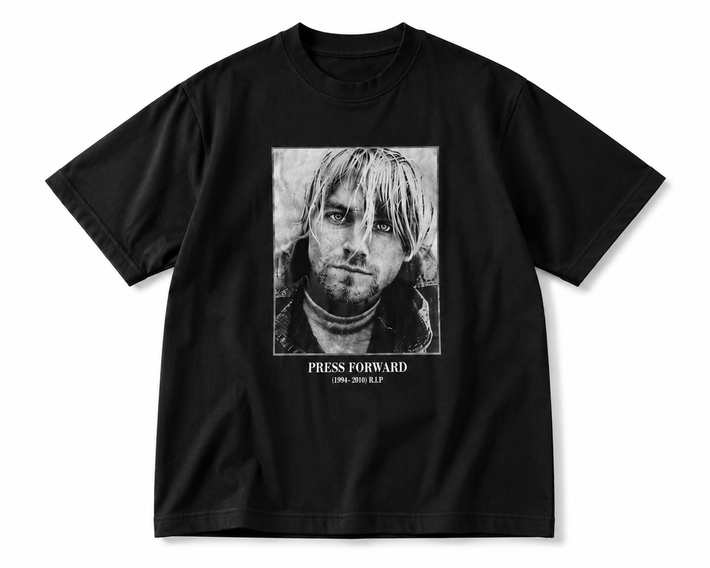 Oversized Black Graphic T-Shirt – Plain Back Edition