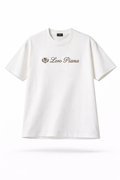 Loro Piana Minimal Logo Tee – White Oversized Luxury T-Shirt
