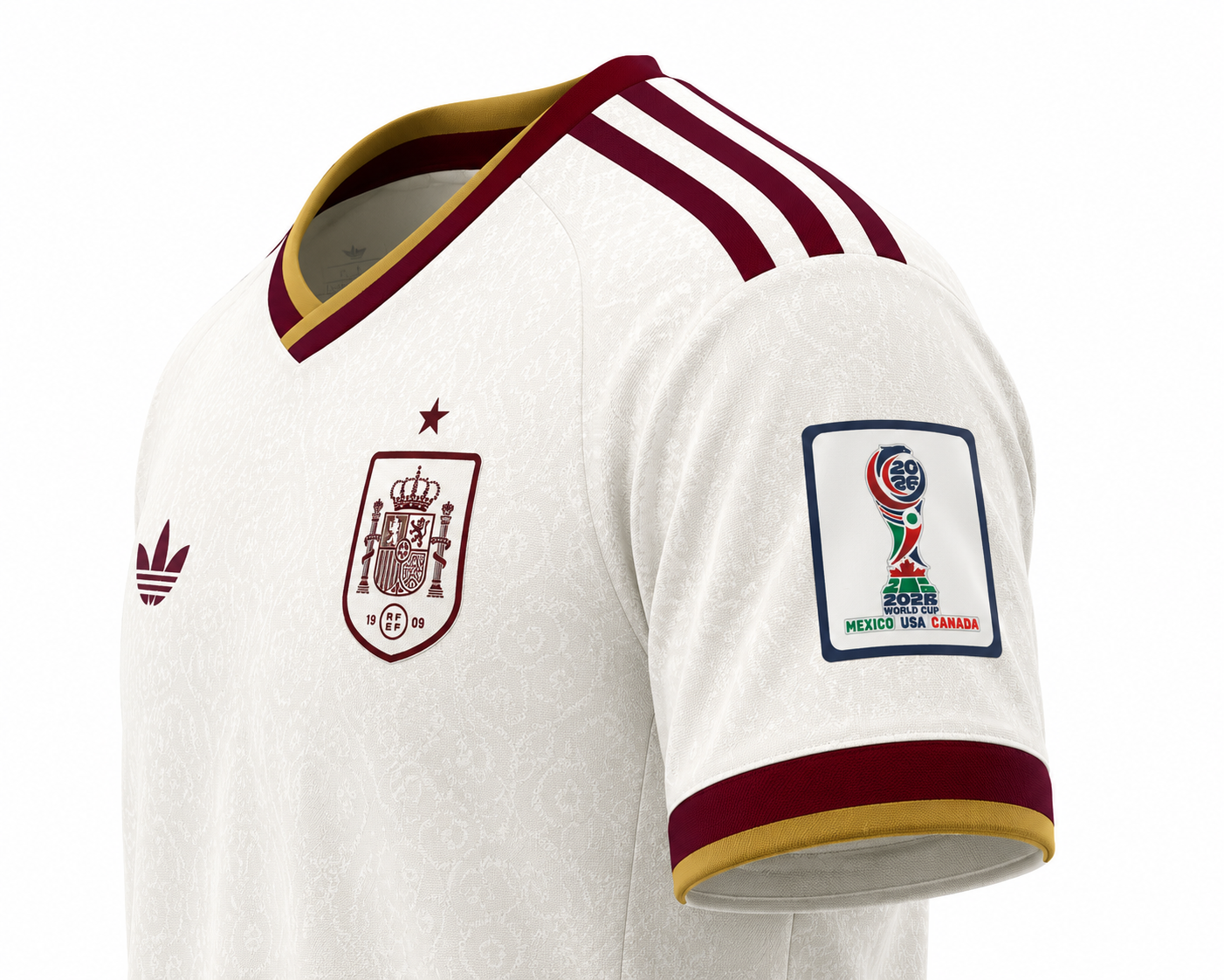 Spain 2026 Away Jersey – Premium FIFA Patch Shoulder Detail
