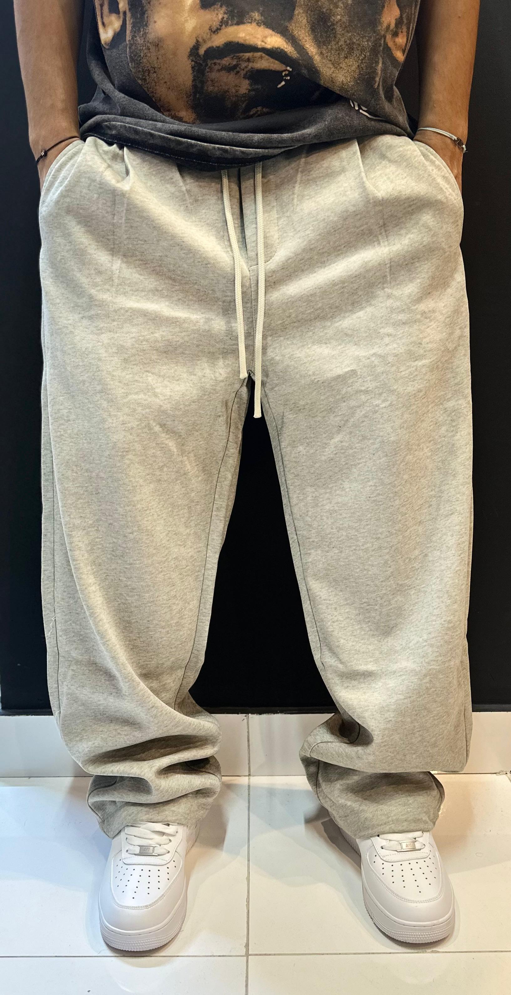 Light Grey Heather Baggy Sweatpants