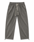 Vintage Washed Grey Wide-Leg Sweatpants – Premium Cotton Relaxed Fit