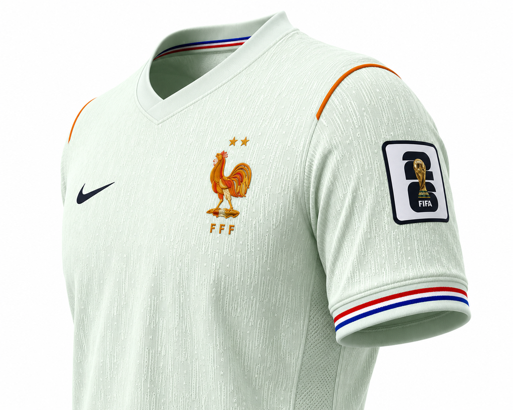 France 2026 Away Football Jersey – Mint Green Performance Shirt (Back View)