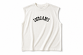 White Graphic Sleeveless Muscle Tee – Brushstroke Edition