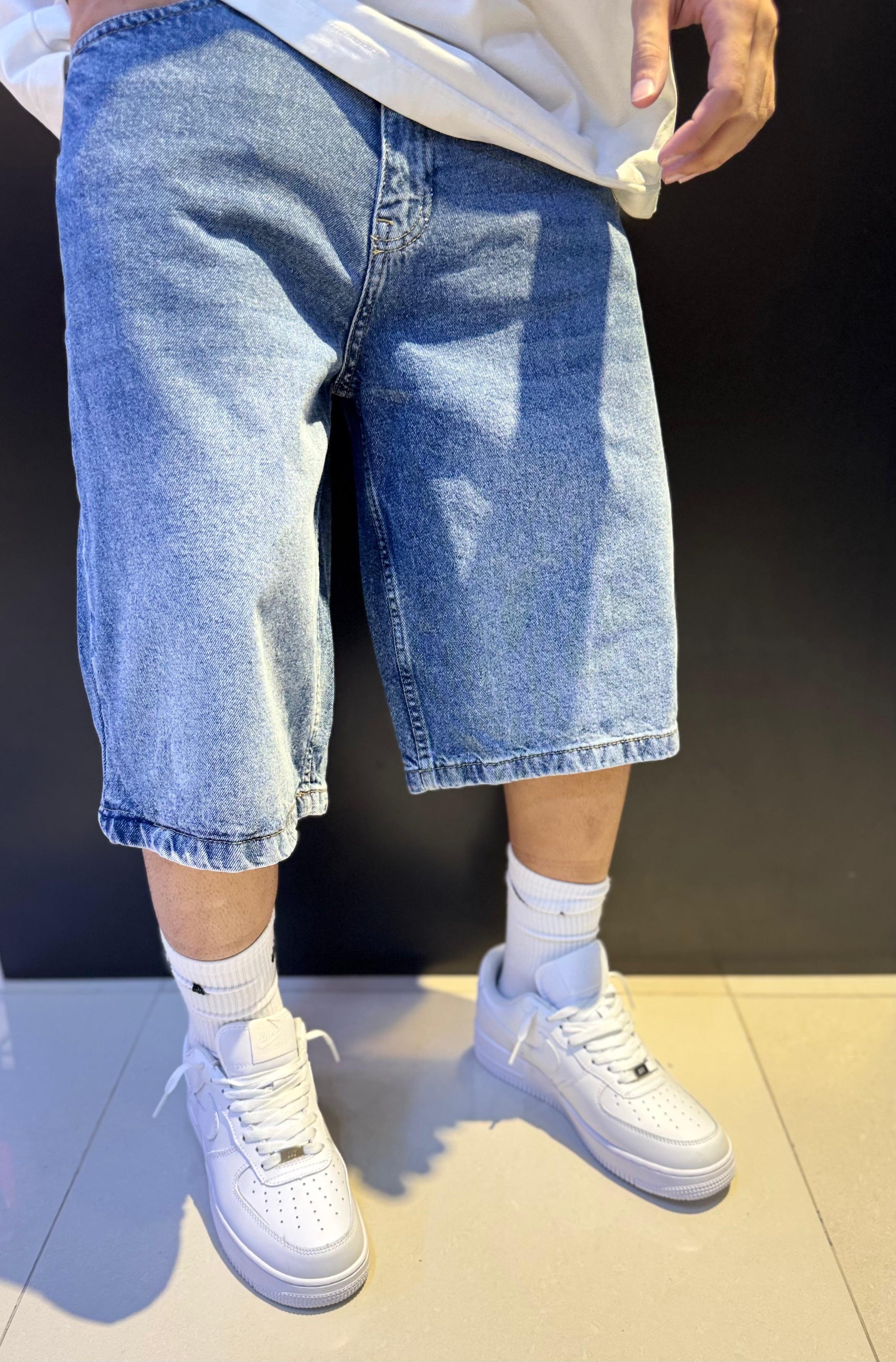 Baggy Blue Denim Shorts