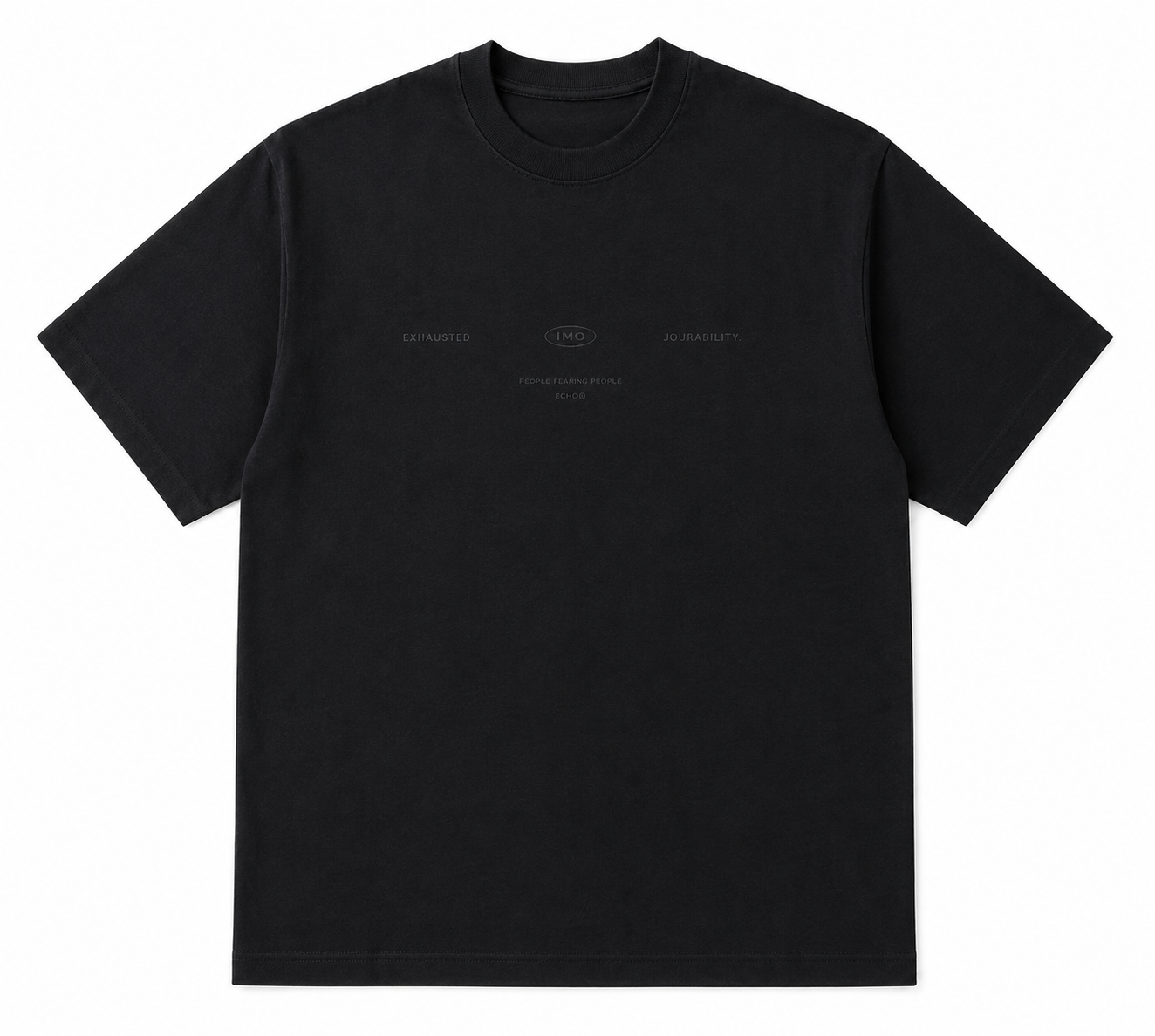 Minimalist Oversized Black Graphic T-Shirt
