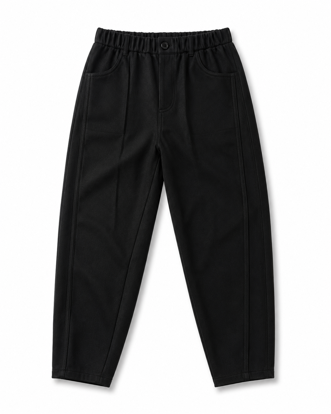 Premium Black Tapered Smart Jogger Pants – Stretch Comfort Fit