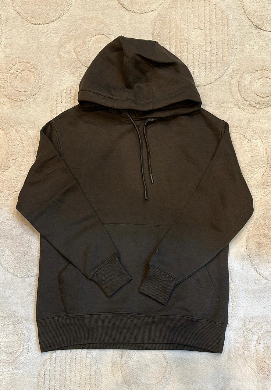 Pull & Bear Essential Oversized Hoodie - Dark Brown