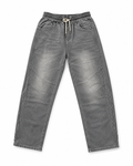 Urban Grey Washed Denim Jogger Jeans – Premium Relaxed Fit Drawstring Pants