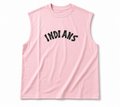 Pink Graphic Sleeveless Muscle Tee – Brushstroke Edition