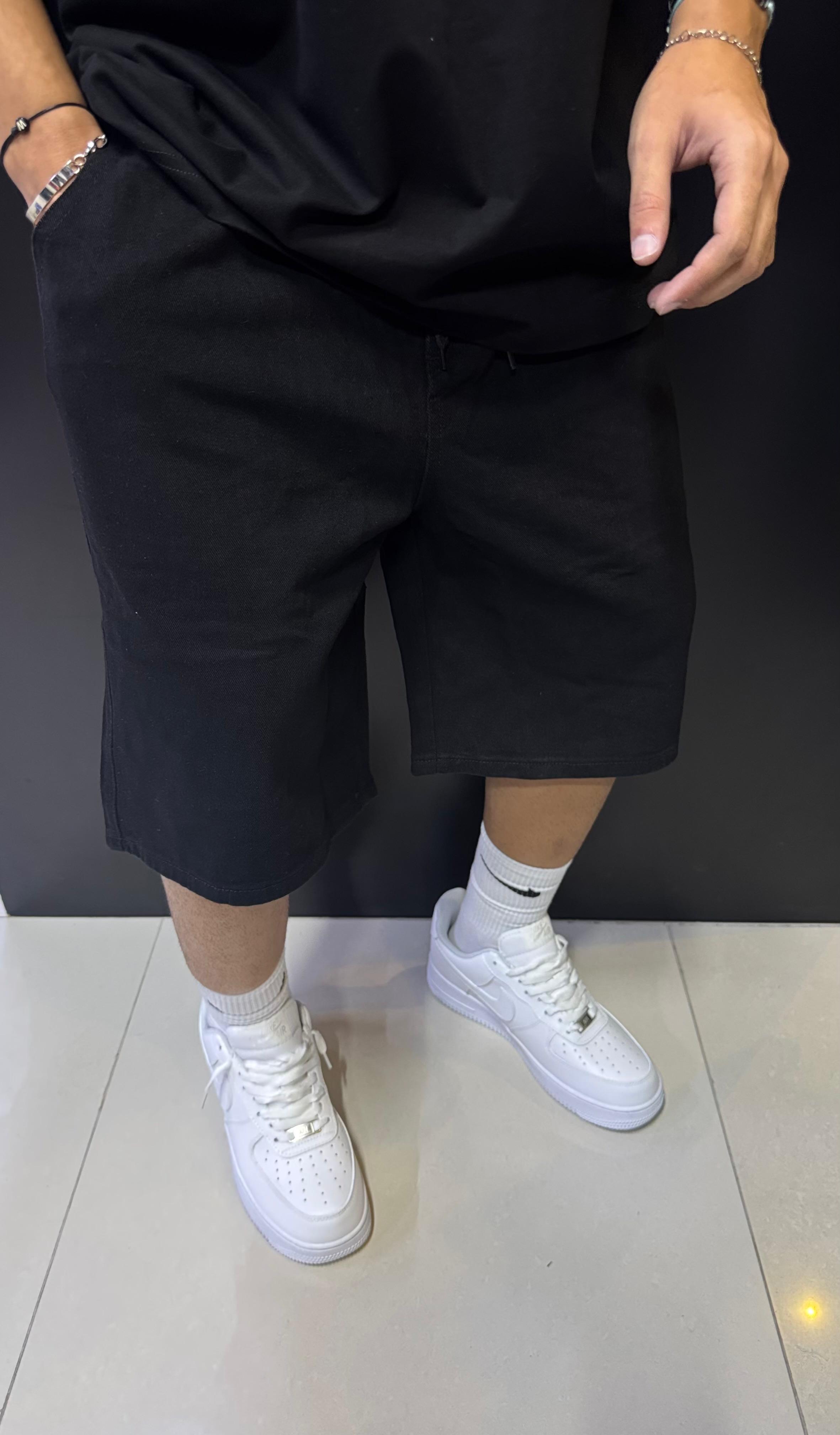 Men's Black Casual Shorts