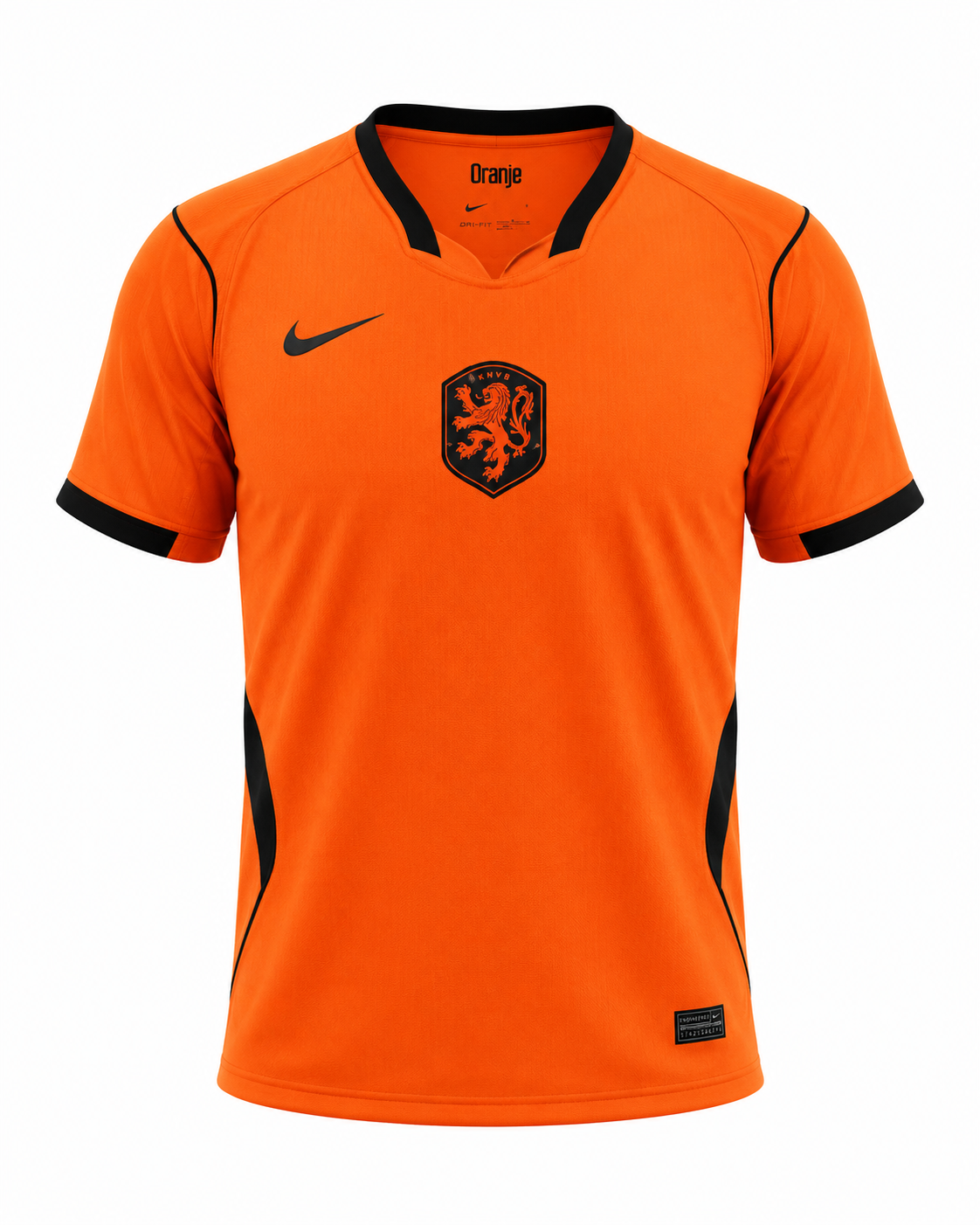 Netherlands 2024/25 Away Football Jersey – Bright Orange Edition