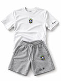 Brazil Graphic T-Shirt & Grey Shorts Set
