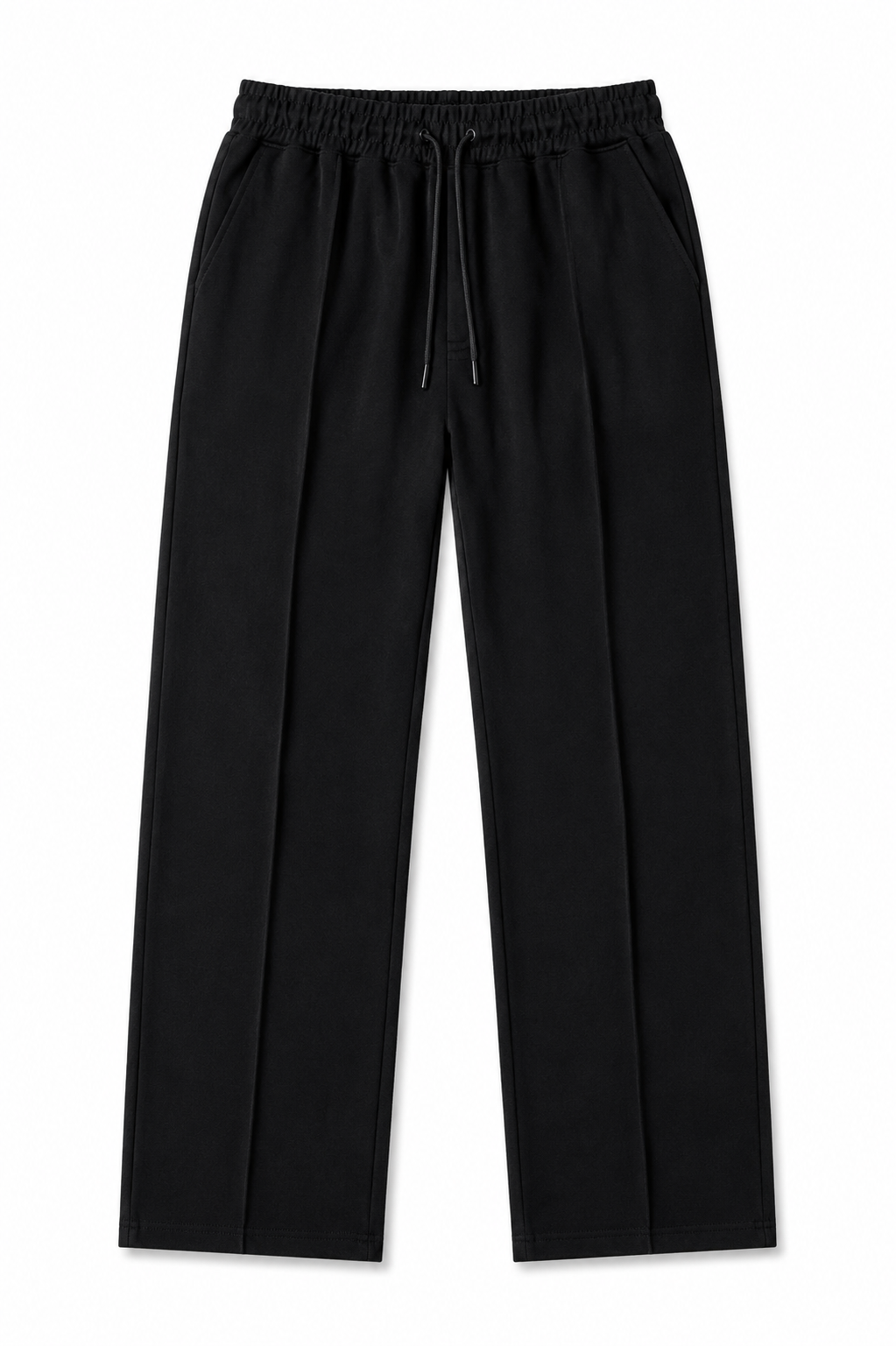 Pull&bear Black Relaxed Drawstring Trousers
