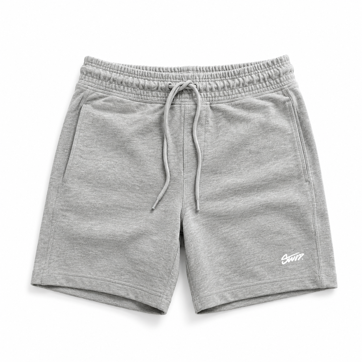 Stwd Light Grey Drawstring Sweat Shorts