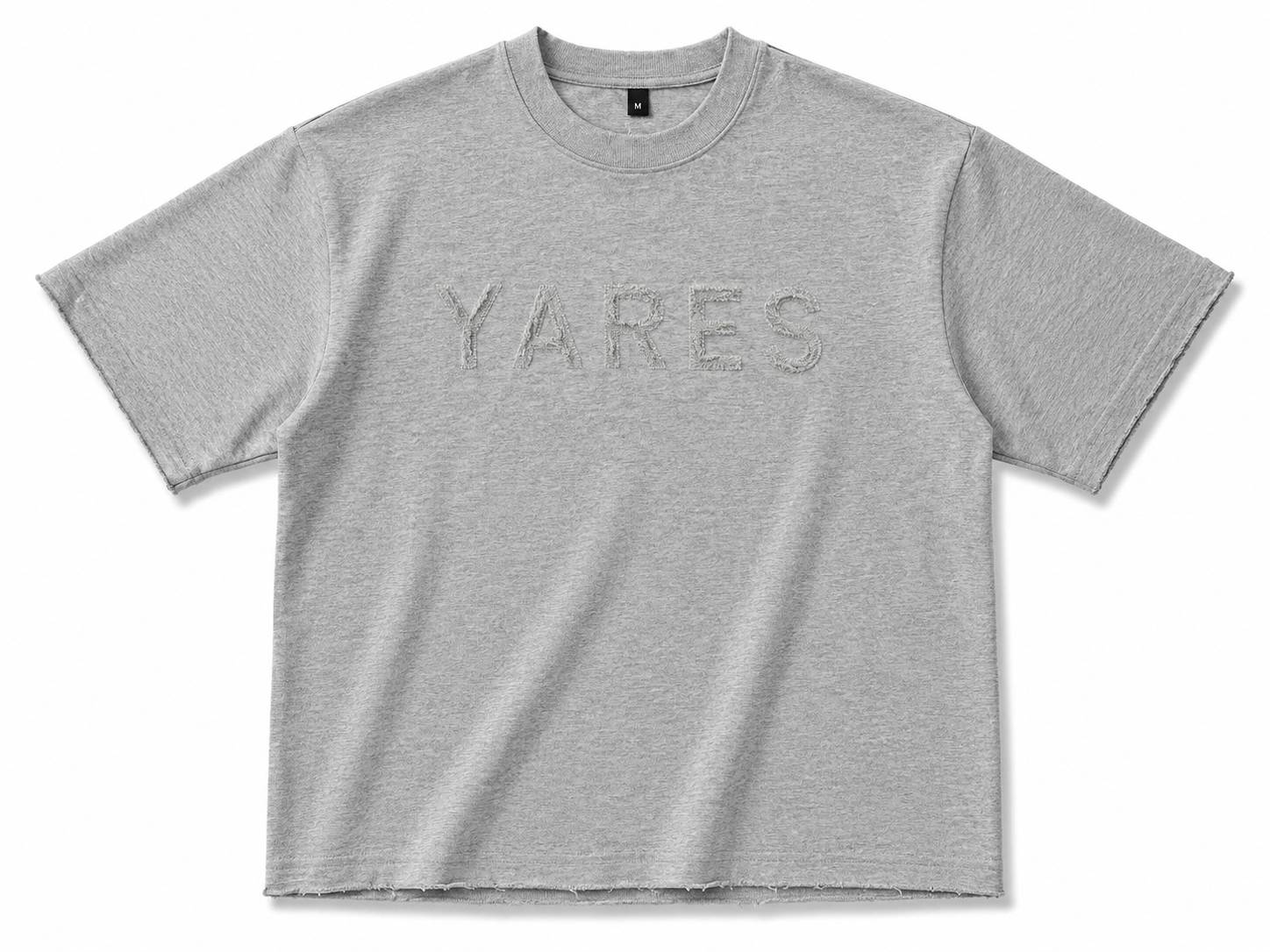 Yares Heather Grey Oversized T-Shirt – Premium Minimal Streetwear Tee