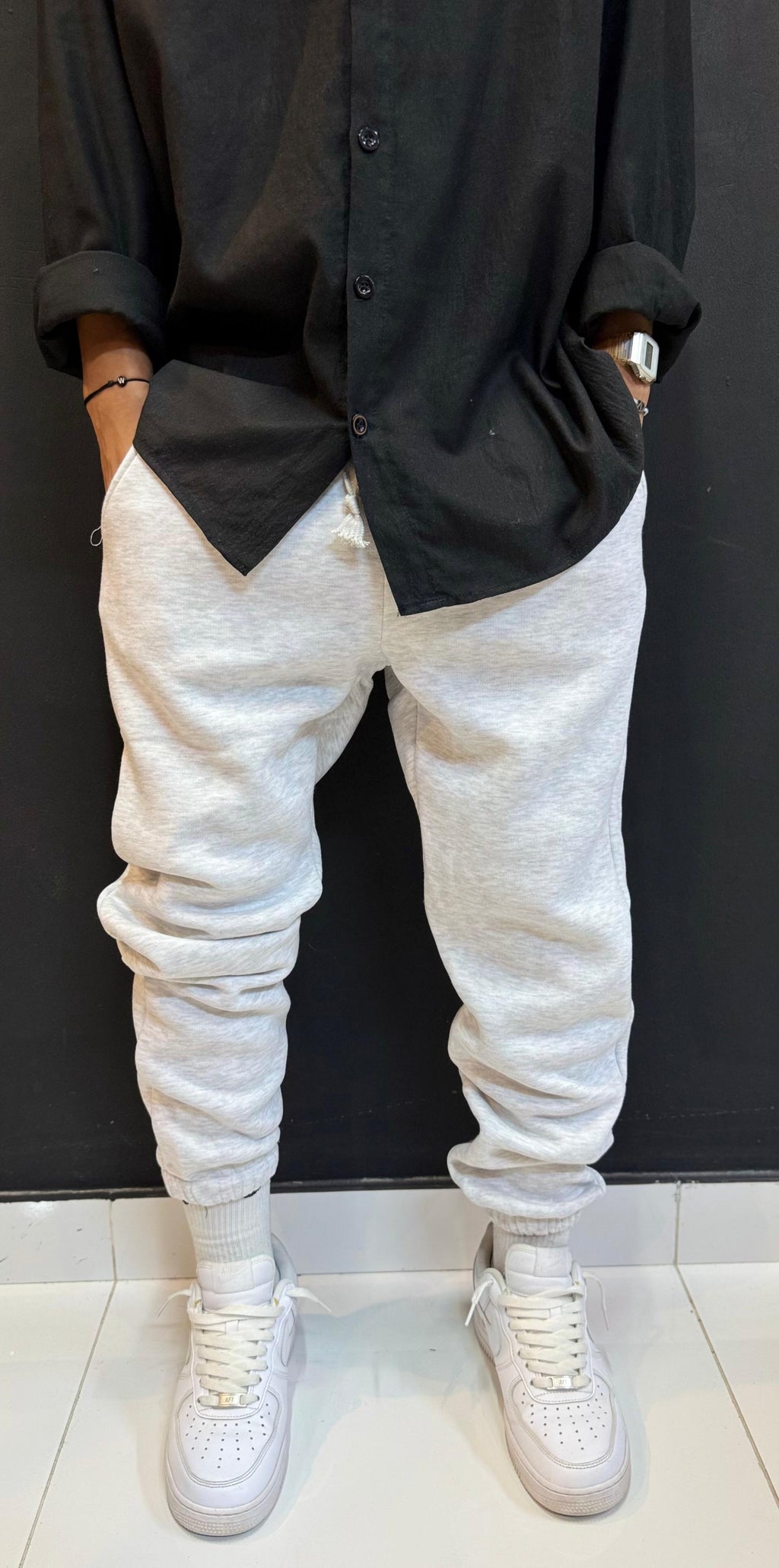 Last pick Minimalist Heather Grey Stacked Fleece