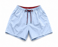 Swimming Men’s Light Blue Shorts with Contrast Waist – Summer Essential