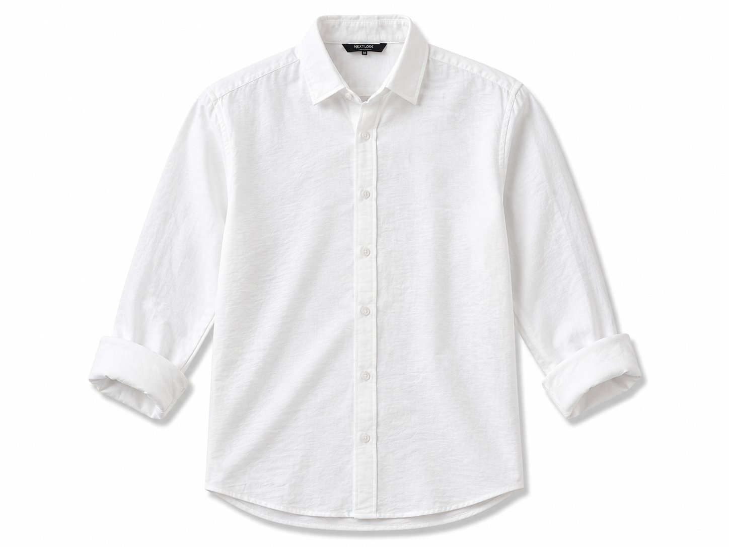 RMZ Classic White Casual Shirt – Premium Smart Casual Button-Up
