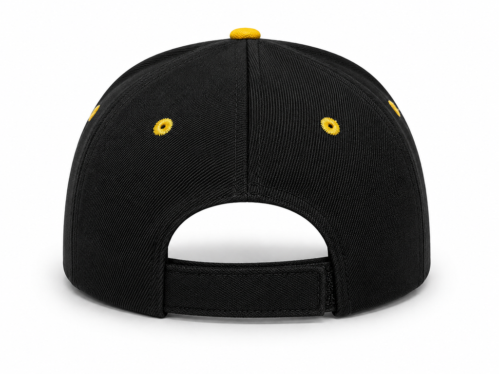Real Madrid Black & Gold Adjustable Baseball Cap