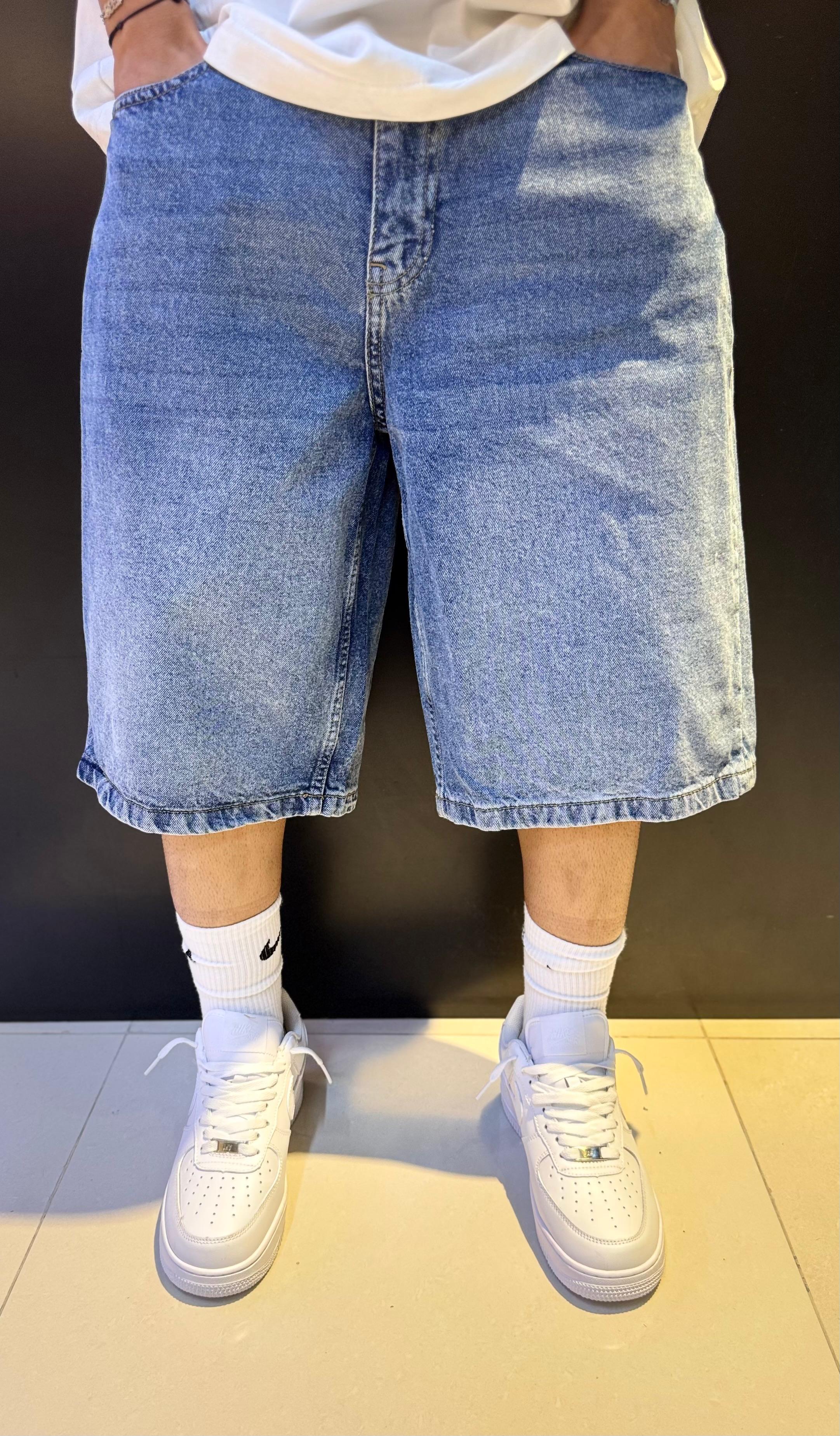 Baggy Blue Denim Shorts
