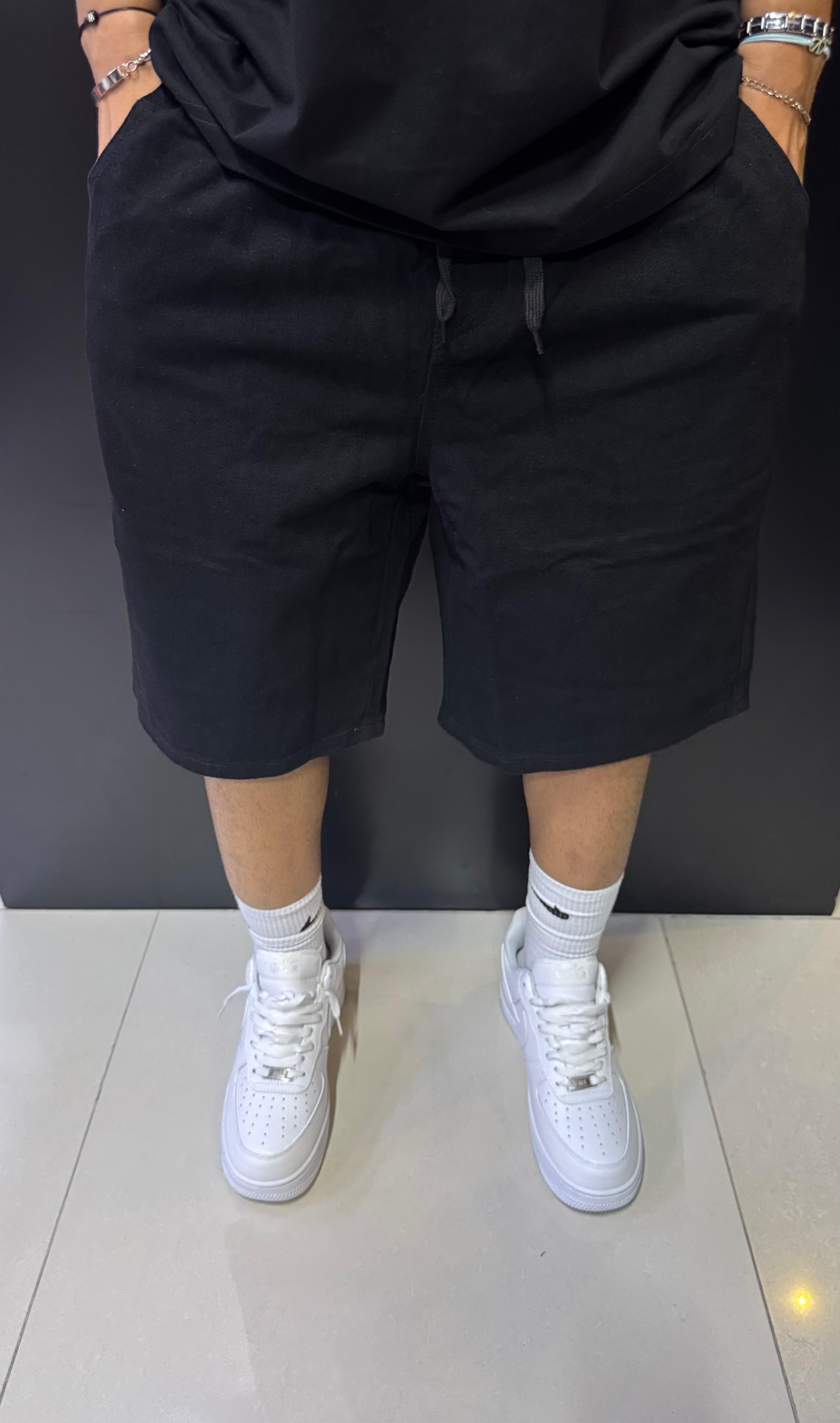 Men's Black Casual Shorts