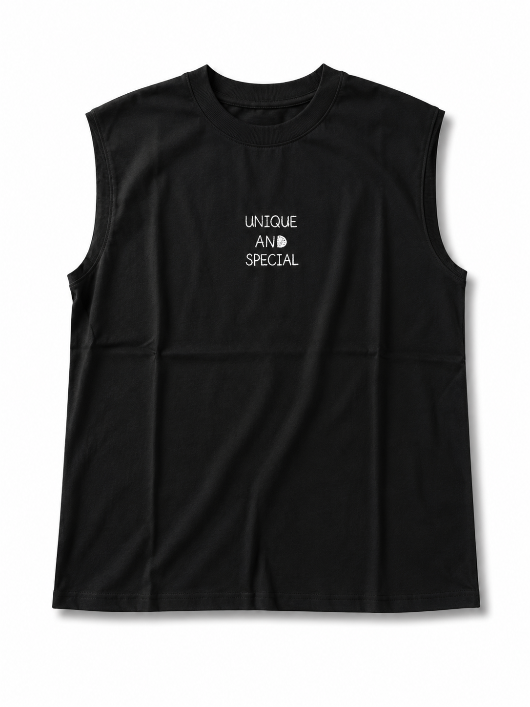 Art Quote Black Sleeveless Muscle Tee