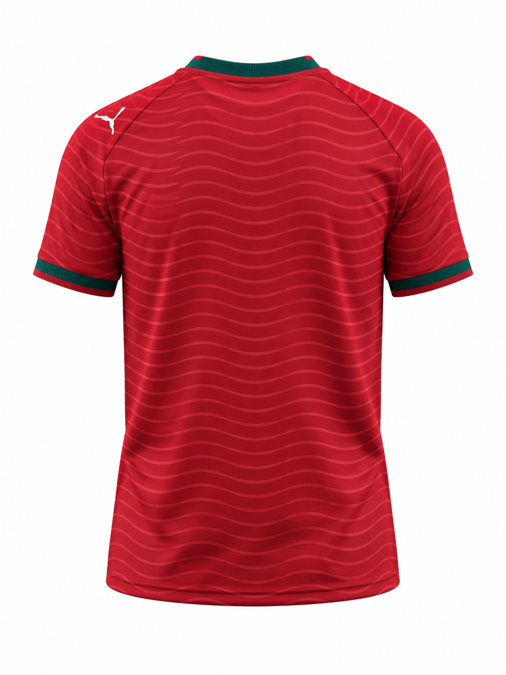 Portugal Home Football Jersey 2026 – Red National Team Shirt (Back View)