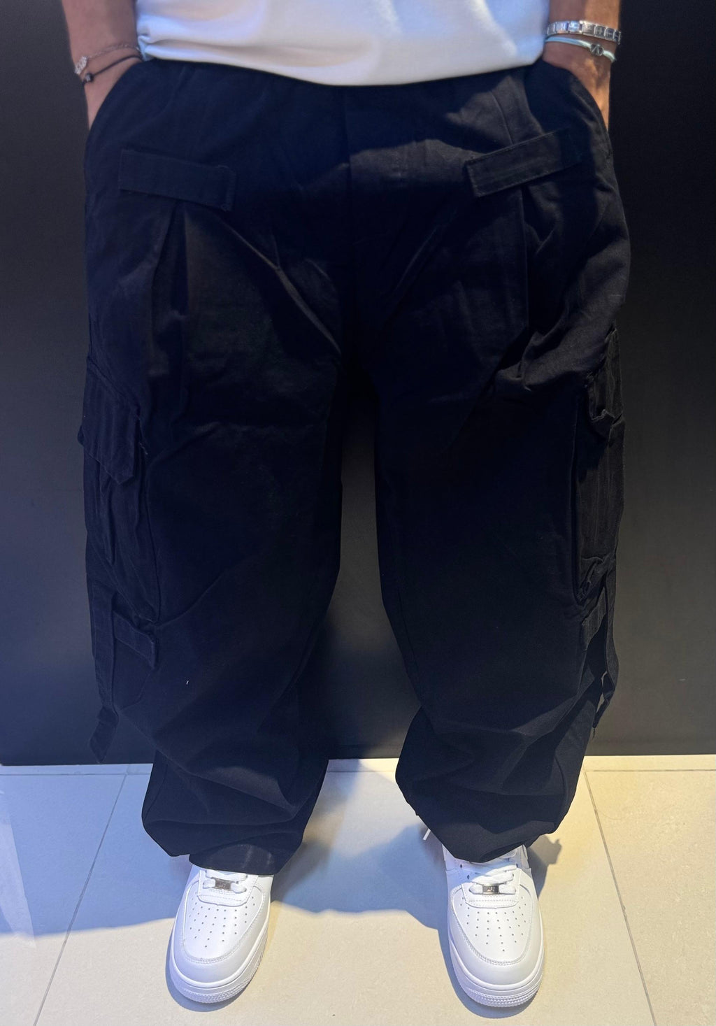 Black Baggy Cargo Pants