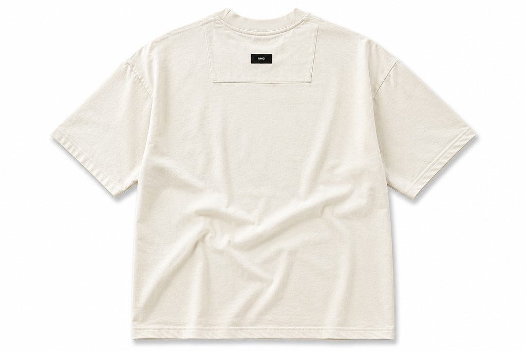 RMG Minimalist Oversized Off-White T-Shirt