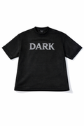 Dark Black Mesh Oversized T-Shirt – Minimal Streetwear Essential Tee
