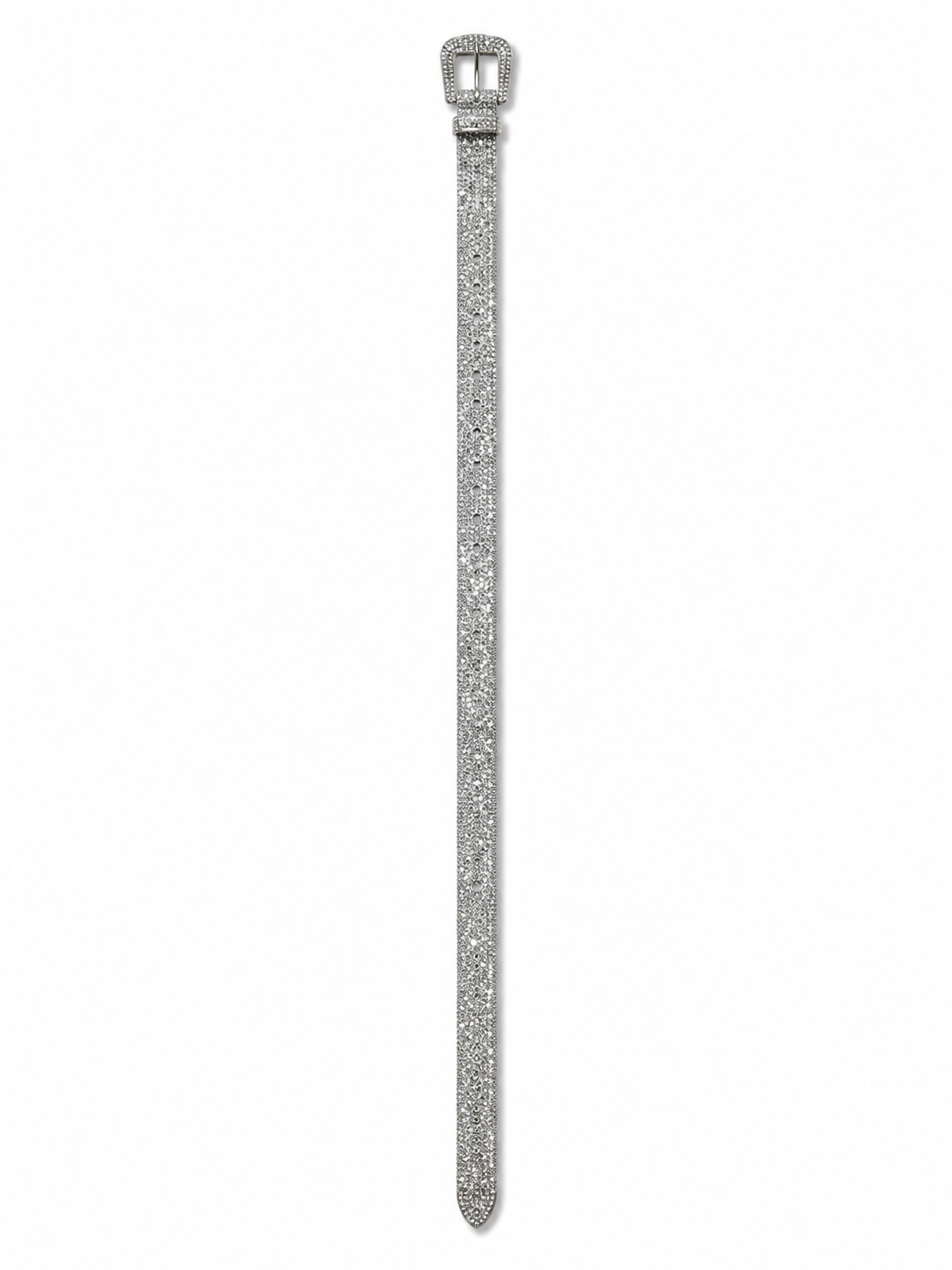Silver Rhinestone Statement Belt