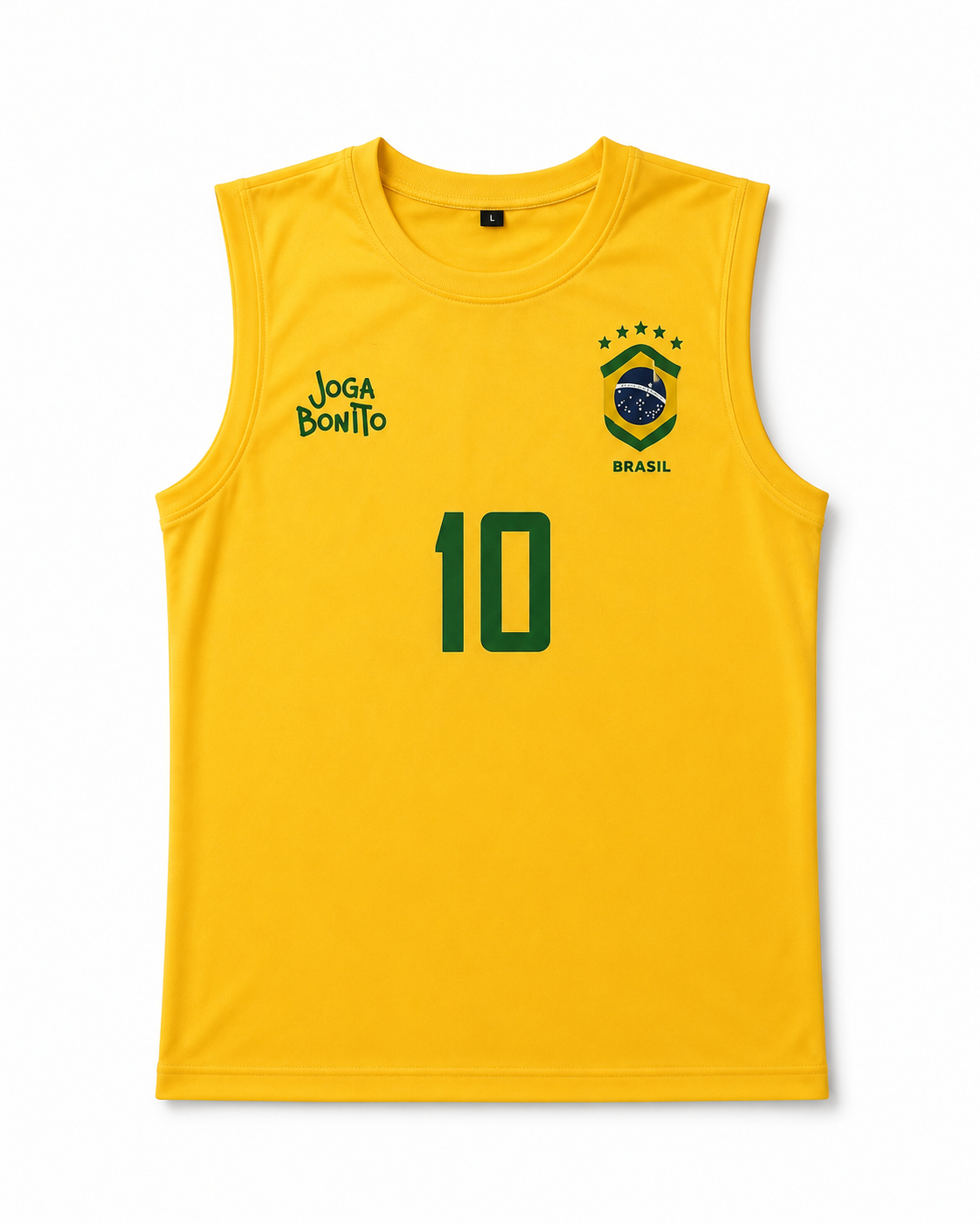 Yellow Joga Bonito Brazil Sleeveless Jersey