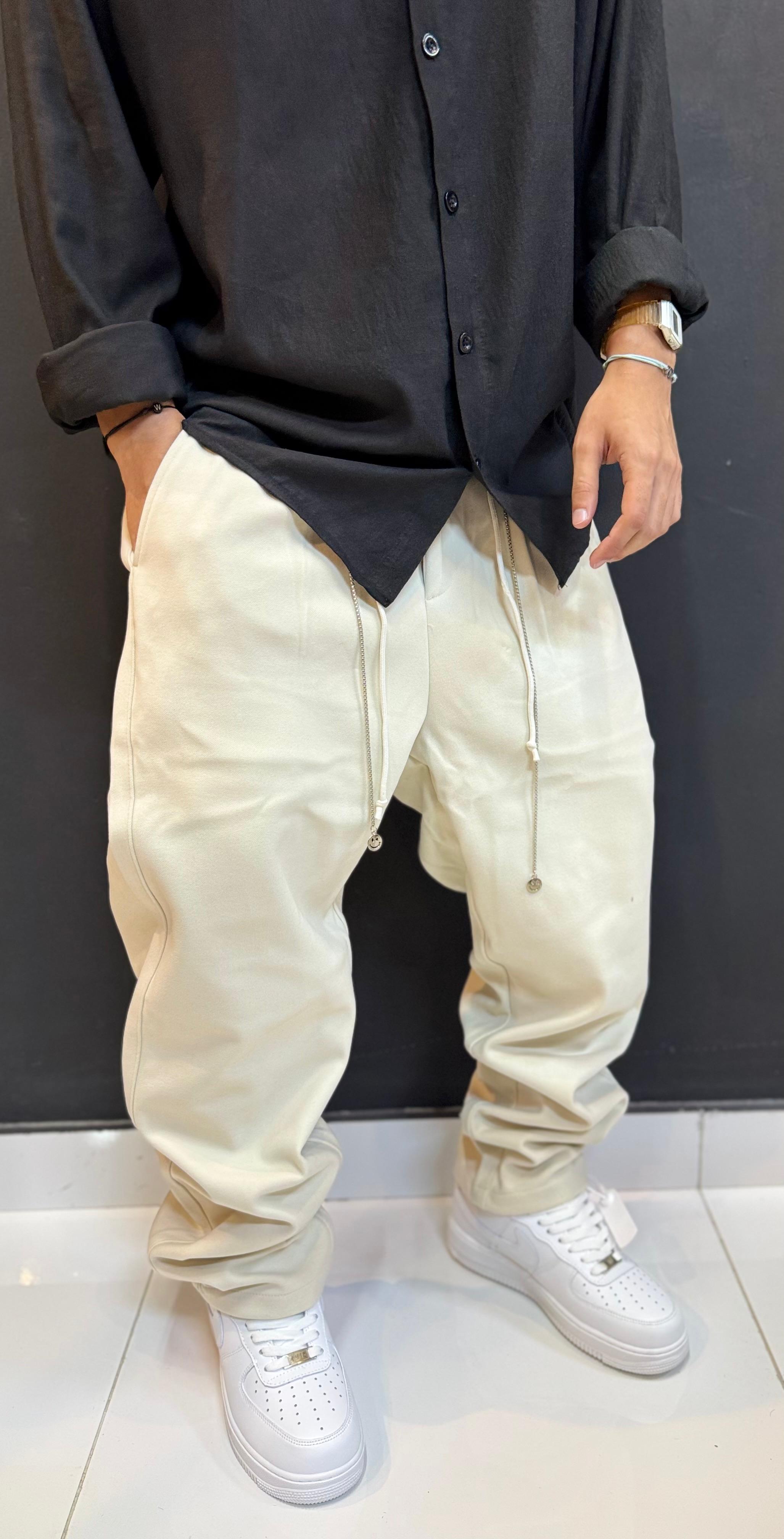 Sleek Black Glossy Nylon Track Pants